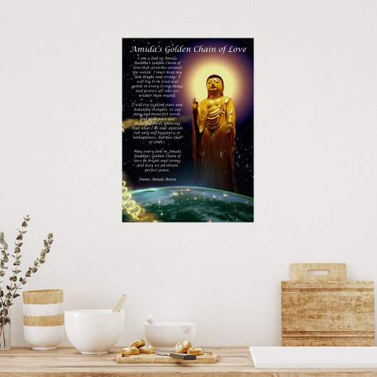 Amida's gouden liefdesketen 1 poster (Keuken)