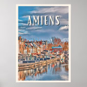 Amiens Foto van Vintage Poster (Voorkant)