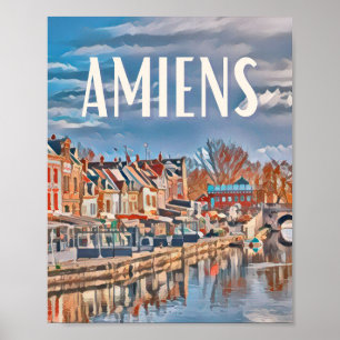 Amiens Foto van Vintage Poster