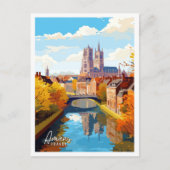 Amiens France Art vintage reisillustratie Briefkaart (Voorkant)