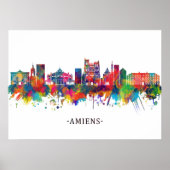 Amiens France Skyline Poster (Voorkant)