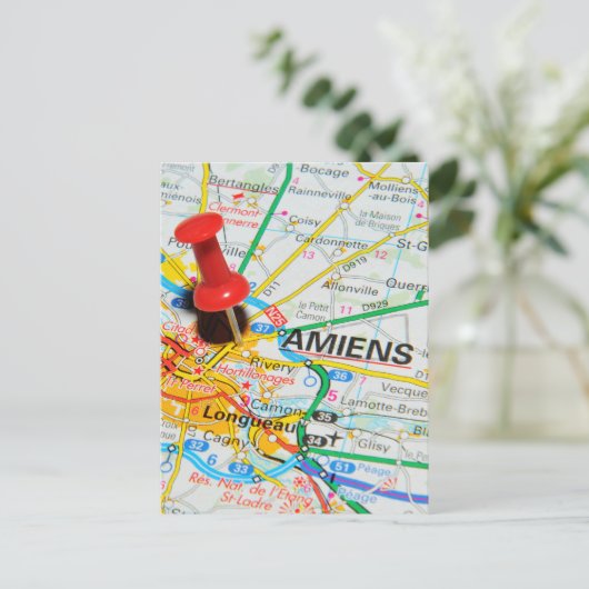 Amiens, Frankrijk Briefkaart (Staand voorkant)