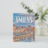 Amiens Photo Vintage Briefkaart (Staand voorkant)