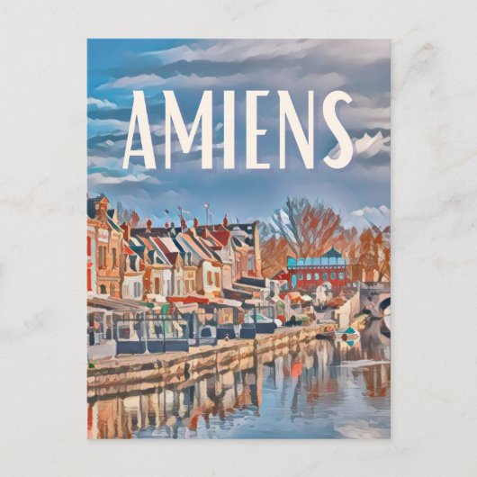 Amiens Photo Vintage Briefkaart (Voorkant)