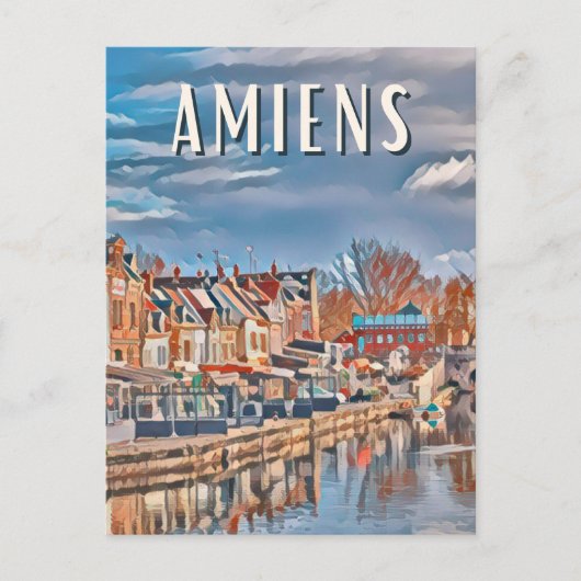 Amiens Photo Vintage Briefkaart (Voorkant)