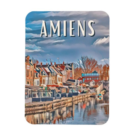 Amiens Photo Vintage Magneet (Verticaal)