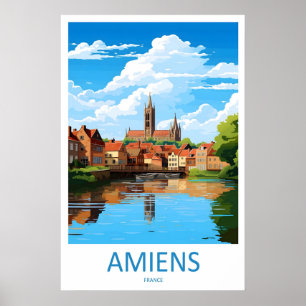 Amiens Vintage Reisposter Ski Nationaal Park Poster