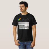 Amiga 1980er 1990er 16-bits nostalgie t-shirt (Voorkant volledig)