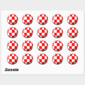 AMIGA BOING BALL RONDE STICKER (Vel)