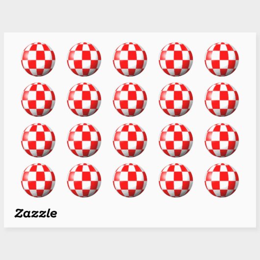 AMIGA BOING BALL RONDE STICKER (Vel)
