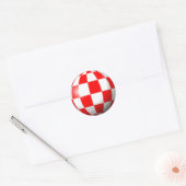 AMIGA BOING BALL RONDE STICKER (Envelop)