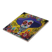 Amiga Catrina Dag van de dood Tegeltje (Zijkant)