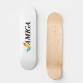 Amiga Retro 80's Family Personal Computer System Persoonlijk Skateboard (Voorkant)