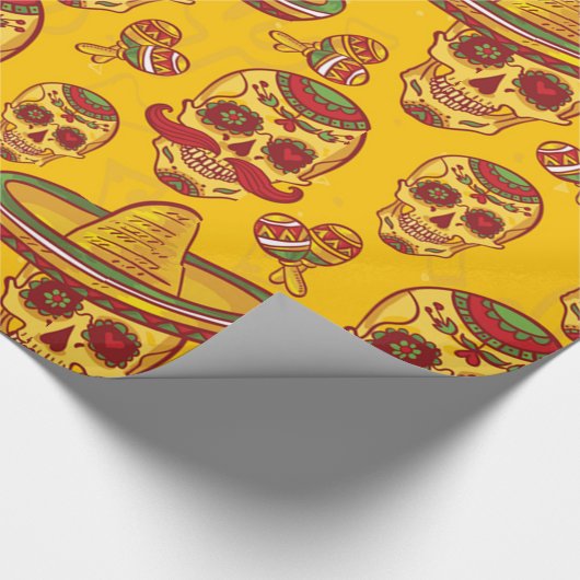 Amigo Skulls Cadeaupapier (Hoek)