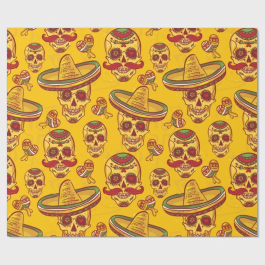 Amigo Skulls Cadeaupapier (Vlak)