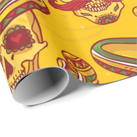 Amigo Skulls Cadeaupapier (Rol Hoek)