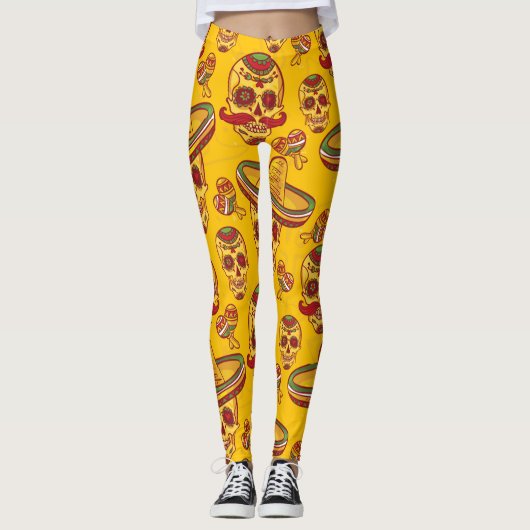 Amigo Skulls Leggings (Voorkant)