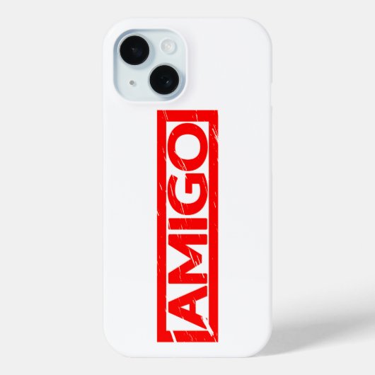 Amigo Stamp Case-Mate iPhone Case (Achterkant)