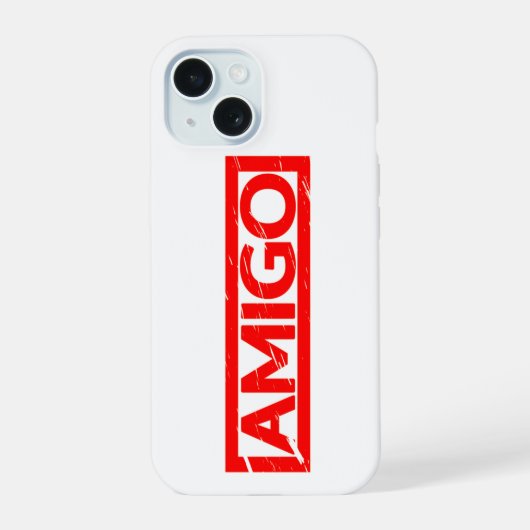 Amigo Stamp iPhone 15 Case (Achterkant)