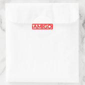 Amigo Stamp Ronde Sticker (Tas)