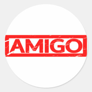 Amigo Stamp Ronde Sticker