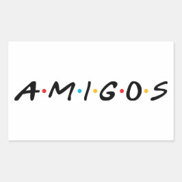 Amigos Rechthoekige Sticker