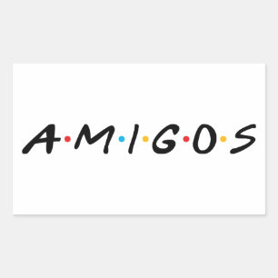 Amigos Rechthoekige Sticker