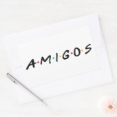 Amigos Rechthoekige Sticker (Envelop)
