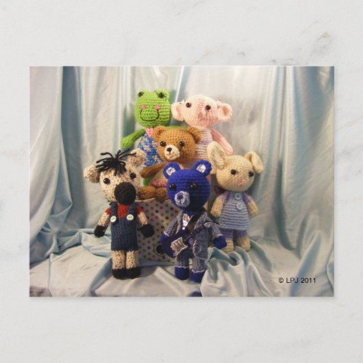 Amigurumi Friends Briefkaart (Voorkant)