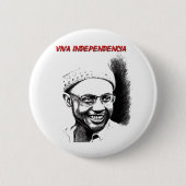 Amilca cabral ronde button 5,7 cm (Voorkant)