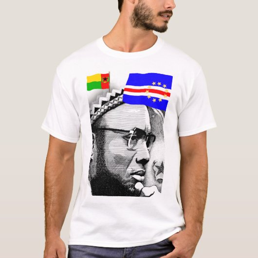 Amilcar Cabral King Kaapverdië Fly Flags T-shirt (Voorkant)