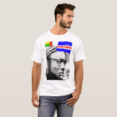 Amilcar Cabral King Kaapverdië Fly Flags T-shirt (Voorkant volledig)