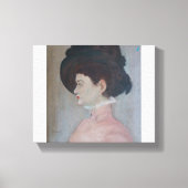 Amilia Zelfportret - Uitgerekte Canvas Print (Voorkant)