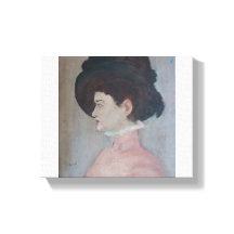 Amilia Zelfportret - Uitgerekte Canvas Print