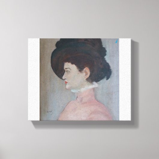 Amilia Zelfportret - Uitgerekte Canvas Print (Voorkant)
