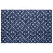 Amime Pattern - White on Dk Indigo Blue 001744 Stof (Fat Quarter)