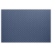 Amime Pattern - White on Dk Indigo Blue 001744 Stof (Yard (91,4 cm))