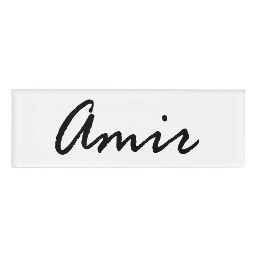 Amin persoonlijke naam naambadge (Voorkant)
