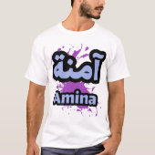 Amina calligraphe t-shirt (Voorkant)