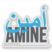 Amine Sticker (Voorkant)
