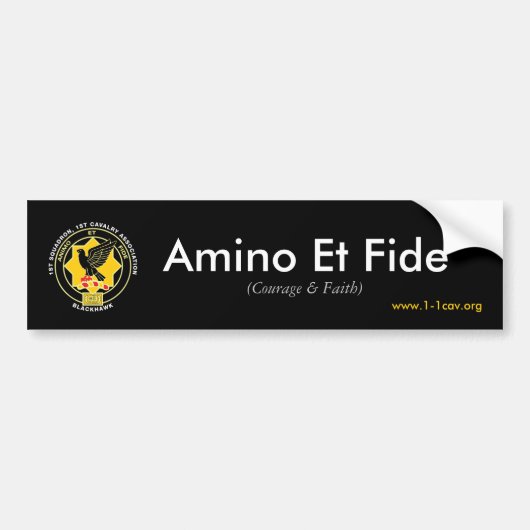 Amino en Fide Bumpersticker (Voorkant)