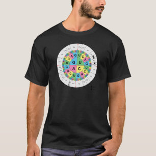 Amino-zuur basissequentietabel t-shirt
