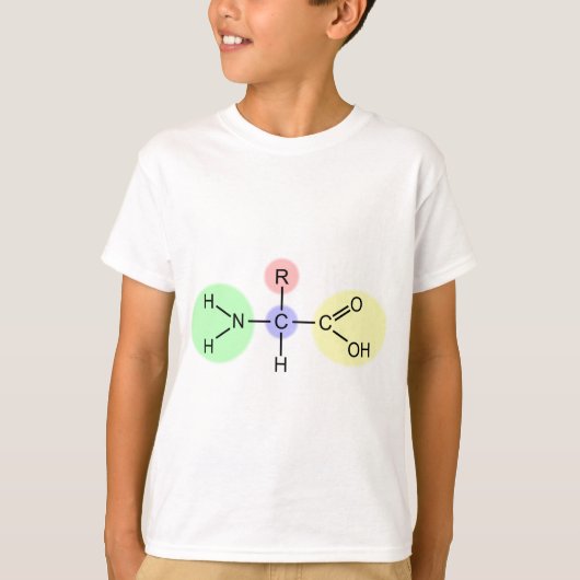 Amino-zuurdiagram T-shirt (Voorkant)