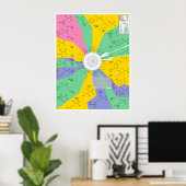 Aminozuuidchemisch molecuulidentificatieschema poster (Thuiskantoor)