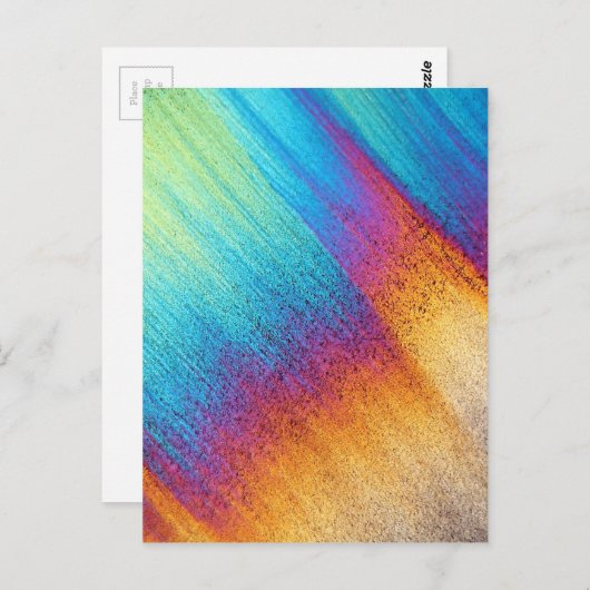 Aminozuur onder microscoop briefkaart (Voorkant / Achterkant)