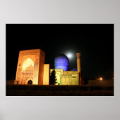 Amir Timur Mosque Oezbekistan Foto op Canvas Large Poster (Voorkant)