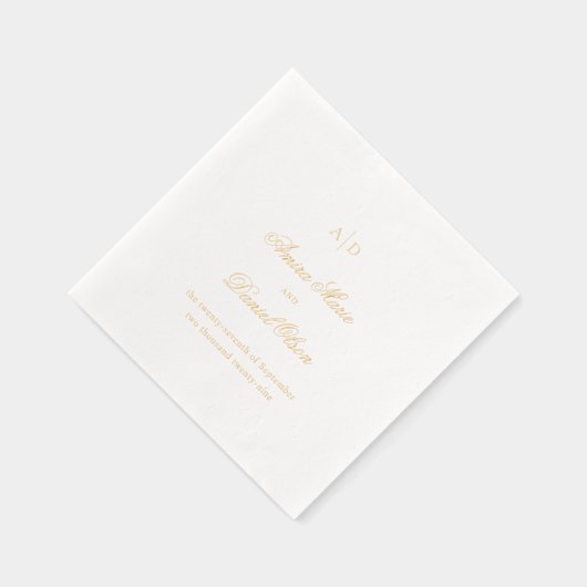 Amira Elegant Wedding Folie Servetten (Rechts)