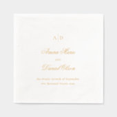 Amira Elegant Wedding Folie Servetten (Voorkant)