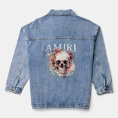 Amiri-schedel Denim Jacket (Achterkant)