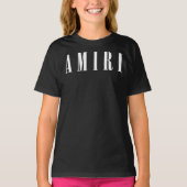 Amiri White Font Classic T-Shirt (Voorkant)